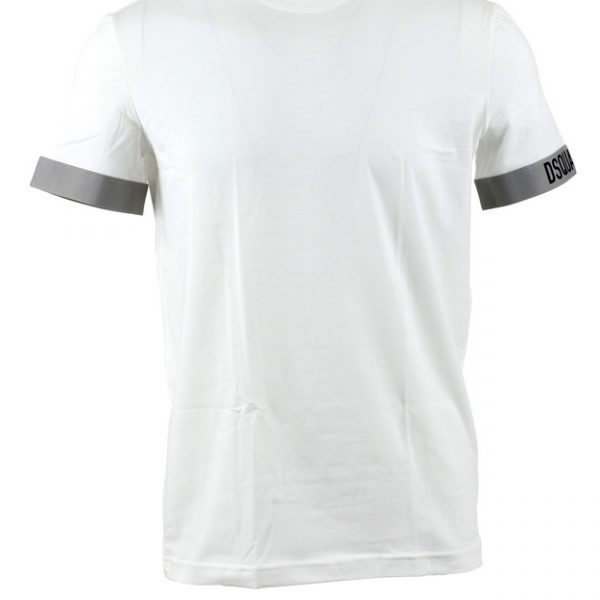 20% di sconto T-shirt bianca a maniche corte con stampa logoDSquared² in Cotone da Uomo colore Bianco Uomo T-shirt da T-shirt DSquared² 